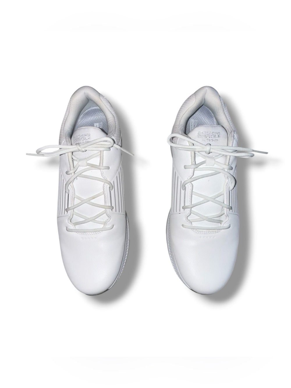 SKETCHERS Go Golf Elite 5-GF Waterproof Golf Shoes - White/Silver Women's 11 - Picture 2 of 12